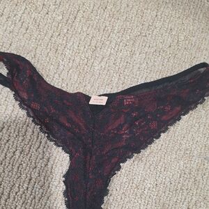 La SENZA Black and Red Lace Panty